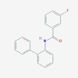 molecular formula C19H14FNO B272867 N-2-BIPHENYLYL-3-FLUOROBENZAMIDE 