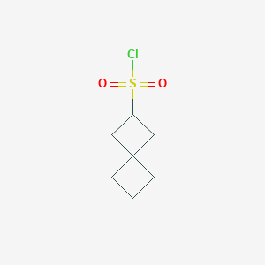 molecular formula C7H11ClO2S B2728678 Spiro[3.3]heptane-2-sulfonyl chloride CAS No. 2091748-48-8