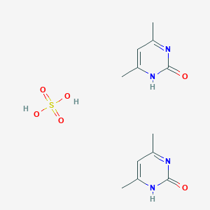 molecular formula C12H18N4O6S B2728753 Bis(4,6-dimethyl-1,2-dihydropyrimidin-2-one),sulfuricacid CAS No. 2309456-89-9