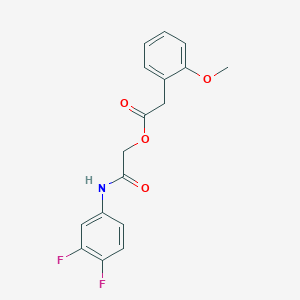 [2-(3,4-Difluoroanilino)-2-oxoethyl] 2-(2-methoxyphenyl)acetate