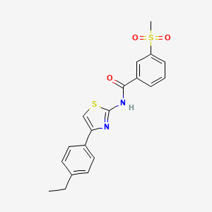 N-(4-(4-ethylphenyl)thiazol-2-yl)-3-(methylsulfonyl)benzamide