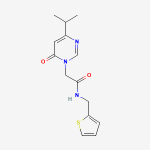 2-(4-isopropyl-6-oxopyrimidin-1(6H)-yl)-N-(thiophen-2-ylmethyl)acetamide