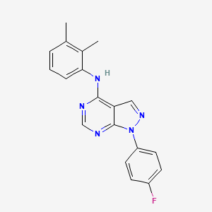 molecular formula C19H16FN5 B2728836 N-(2,3-dimethylphenyl)-1-(4-fluorophenyl)-1H-pyrazolo[3,4-d]pyrimidin-4-amine CAS No. 890896-43-2