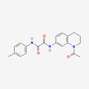 molecular formula C20H21N3O3 B2728845 N-(1-acetyl-1,2,3,4-tetrahydroquinolin-7-yl)-N'-(4-methylphenyl)ethanediamide CAS No. 898439-72-0