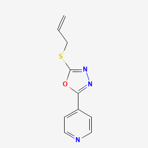 B2728859 2-(Allylthio)-5-(pyridin-4-yl)-1,3,4-oxadiazole CAS No. 330558-96-8