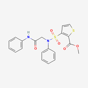 Methyl 3-{[2-oxo-2-(phenylamino)ethyl](phenyl)sulfamoyl}thiophene-2-carboxylate
