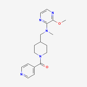 [4-[[(3-Methoxypyrazin-2-yl)-methylamino]methyl]piperidin-1-yl]-pyridin-4-ylmethanone