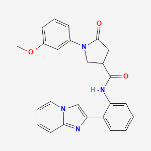 N-(2-(imidazo[1,2-a]pyridin-2-yl)phenyl)-1-(3-methoxyphenyl)-5-oxopyrrolidine-3-carboxamide