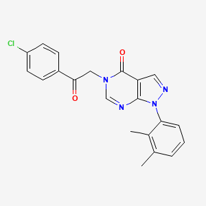 5-[2-(4-Chlorophenyl)-2-oxoethyl]-1-(2,3-dimethylphenyl)pyrazolo[3,4-d]pyrimidin-4-one