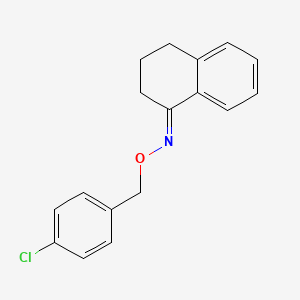 molecular formula C17H16ClNO B2728888 3,4-dihydro-1(2H)-naphthalenone O-(4-chlorobenzyl)oxime CAS No. 383148-88-7