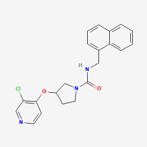 3-((3-chloropyridin-4-yl)oxy)-N-(naphthalen-1-ylmethyl)pyrrolidine-1-carboxamide