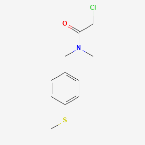 2-chloro-N-methyl-N-[4-(methylthio)benzyl]acetamide