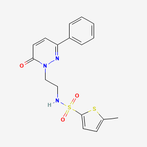 5-methyl-N-(2-(6-oxo-3-phenylpyridazin-1(6H)-yl)ethyl)thiophene-2-sulfonamide