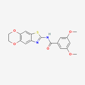 N-(6,7-dihydro-[1,4]dioxino[2,3-f][1,3]benzothiazol-2-yl)-3,5-dimethoxybenzamide