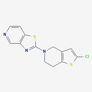 2-(2-Chloro-6,7-dihydro-4H-thieno[3,2-c]pyridin-5-yl)-[1,3]thiazolo[4,5-c]pyridine