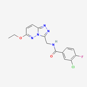 3-chloro-N-((6-ethoxy-[1,2,4]triazolo[4,3-b]pyridazin-3-yl)methyl)-4-fluorobenzamide