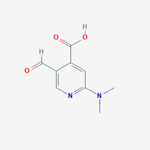 2-(Dimethylamino)-5-formylpyridine-4-carboxylic acid