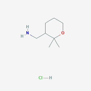 (2,2-Dimethyloxan-3-yl)methanamine;hydrochloride