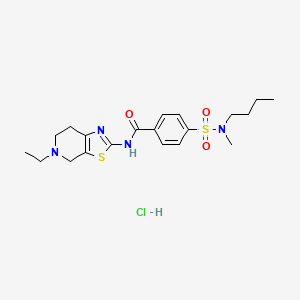 4-(N-butyl-N-methylsulfamoyl)-N-(5-ethyl-4,5,6,7-tetrahydrothiazolo[5,4-c]pyridin-2-yl)benzamide hydrochloride
