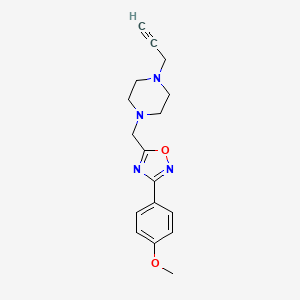 1-{[3-(4-Methoxyphenyl)-1,2,4-oxadiazol-5-yl]methyl}-4-(prop-2-yn-1-yl)piperazine