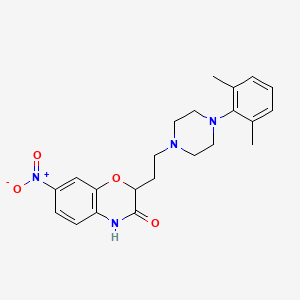 2-{2-[4-(2,6-dimethylphenyl)piperazino]ethyl}-7-nitro-2H-1,4-benzoxazin-3(4H)-one
