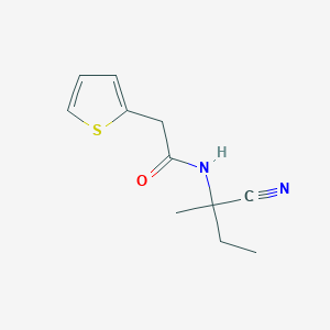 N-(1-cyano-1-methylpropyl)-2-(thiophen-2-yl)acetamide