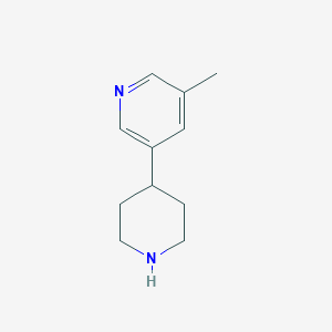 molecular formula C11H16N2 B2728976 3-Methyl-5-(piperidin-4-yl)pyridine CAS No. 1256804-61-1