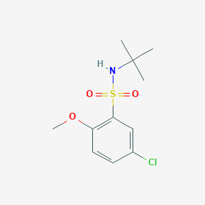 molecular formula C11H16ClNO3S B272898 N-tert-butyl-5-chloro-2-methoxybenzenesulfonamide 