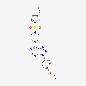 3-(4-ethoxyphenyl)-7-(4-((5-ethylthiophen-2-yl)sulfonyl)piperazin-1-yl)-3H-[1,2,3]triazolo[4,5-d]pyrimidine