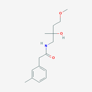 molecular formula C15H23NO3 B2728989 N-(2-Hydroxy-4-methoxy-2-methylbutyl)-2-(3-methylphenyl)acetamide CAS No. 1919333-31-5