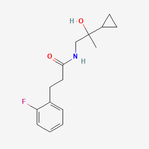molecular formula C15H20FNO2 B2728996 N-(2-cyclopropyl-2-hydroxypropyl)-3-(2-fluorophenyl)propanamide CAS No. 1798489-06-1