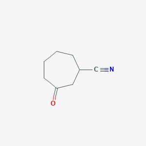 molecular formula C8H11NO B2729010 3-Oxocycloheptane-1-carbonitrile CAS No. 37664-69-0