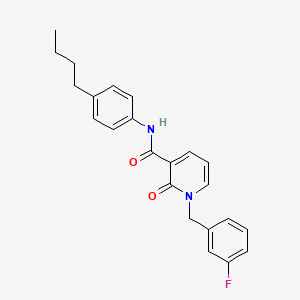 molecular formula C23H23FN2O2 B2729026 N-(4-butylphenyl)-1-(3-fluorobenzyl)-2-oxo-1,2-dihydropyridine-3-carboxamide CAS No. 899991-12-9