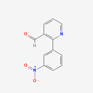 molecular formula C12H8N2O3 B2729030 2-(3-Nitrophenyl)nicotinaldehyde CAS No. 289469-76-7