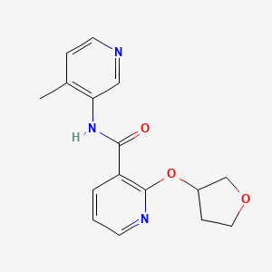 molecular formula C16H17N3O3 B2729033 N-(4-methylpyridin-3-yl)-2-(oxolan-3-yloxy)pyridine-3-carboxamide CAS No. 2034387-76-1