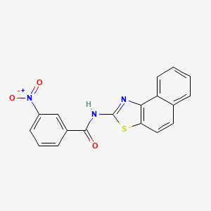 molecular formula C18H11N3O3S B2729046 N-(萘并[1,2-d]噻唑-2-基)-3-硝基苯甲酰胺 CAS No. 313405-24-2