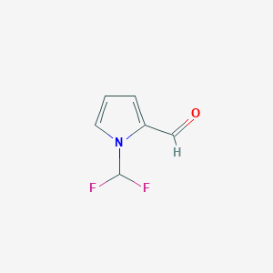 molecular formula C6H5F2NO B2729050 1-(difluoromethyl)-1H-pyrrole-2-carbaldehyde CAS No. 1519187-90-6