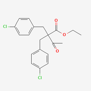 molecular formula C20H20Cl2O3 B2729061 Ethyl 2,2-bis(4-chlorobenzyl)-3-oxobutanoate CAS No. 866040-55-3