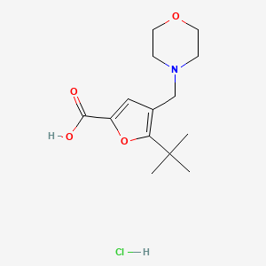 5-Tert-butyl-4-morpholin-4-ylmethyl-furan-2-carboxylic acid hydrochloride