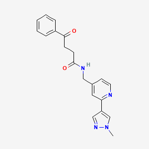 N-((2-(1-methyl-1H-pyrazol-4-yl)pyridin-4-yl)methyl)-4-oxo-4-phenylbutanamide
