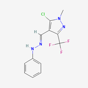 5-chloro-1-methyl-3-(trifluoromethyl)-1H-pyrazole-4-carbaldehyde 4-phenylhydrazone
