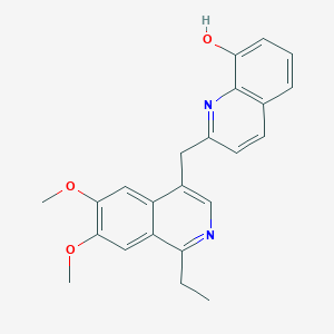 2-[(1-Ethyl-6,7-dimethoxyisoquinolin-4-YL)methyl]quinolin-8-OL