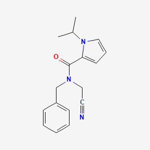molecular formula C17H19N3O B2729121 N-Benzyl-N-(cyanomethyl)-1-propan-2-ylpyrrole-2-carboxamide CAS No. 1645538-46-0