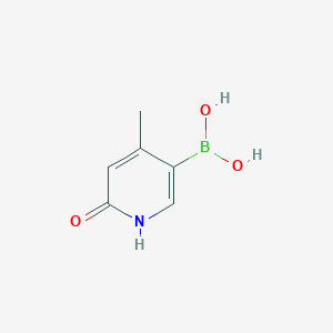 molecular formula C6H8BNO3 B2729137 (6-羟基-4-甲基吡啶-3-基)硼酸 CAS No. 1598436-72-6
