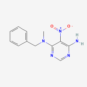 molecular formula C12H13N5O2 B2729207 N4-benzyl-N4-methyl-5-nitropyrimidine-4,6-diamine CAS No. 307326-53-0