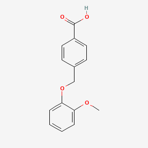 B2729209 4-[(2-Methoxyphenoxy)methyl]benzoic acid CAS No. 149288-68-6