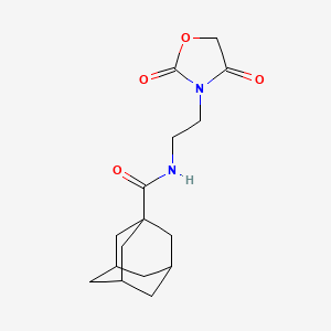molecular formula C16H22N2O4 B2729266 N-[2-(2,4-dioxo-1,3-oxazolidin-3-yl)ethyl]adamantane-1-carboxamide CAS No. 2034314-01-5