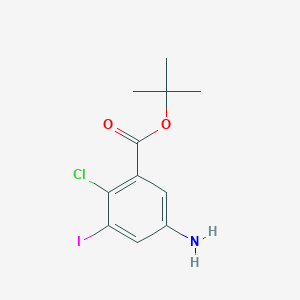 Tert-butyl 5-amino-2-chloro-3-iodobenzoate