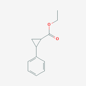 molecular formula C12H14O2 B027293 Ethyl 2-phenylcyclopropanecarboxylate CAS No. 97-71-2