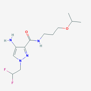 4-Amino-1-(2,2-difluoroethyl)-N-(3-isopropoxypropyl)-1H-pyrazole-3-carboxamide